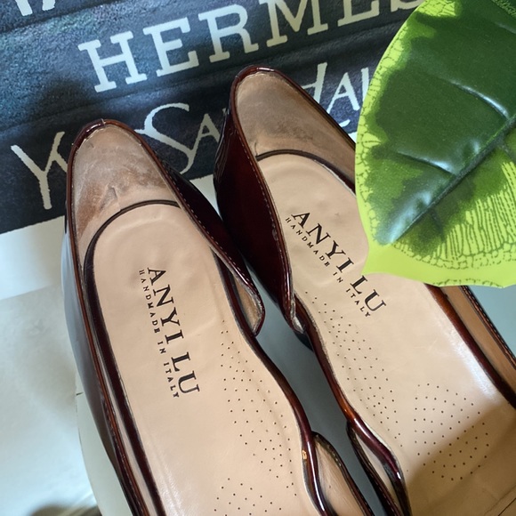 🤎🧡Anyi Lu Patent Leather Open Side Cushioned Pumps🤎🧡 - Picture 6 of 13
